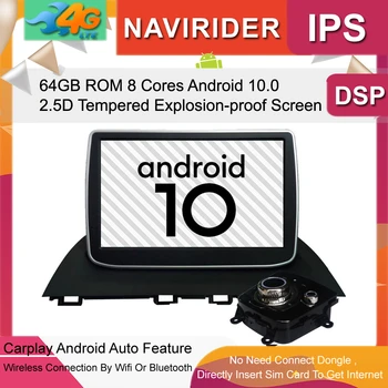 

4G Lte Version Car Stereo Audio Radio Full Touch Android Head Unit 10 GPS For Mazda 3 Axela 2014 2015 2016 Multimedia Navigation