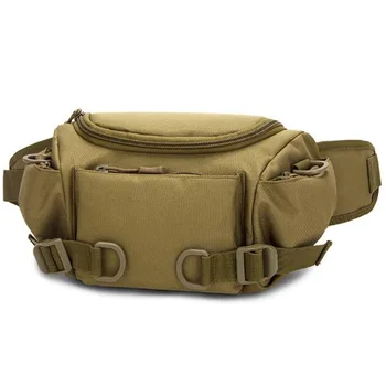 

Men'S Pockets Pockets Nylon Waterproof Belt Bag Travel Riding Motorcycle Multi-Function Small Bag Green