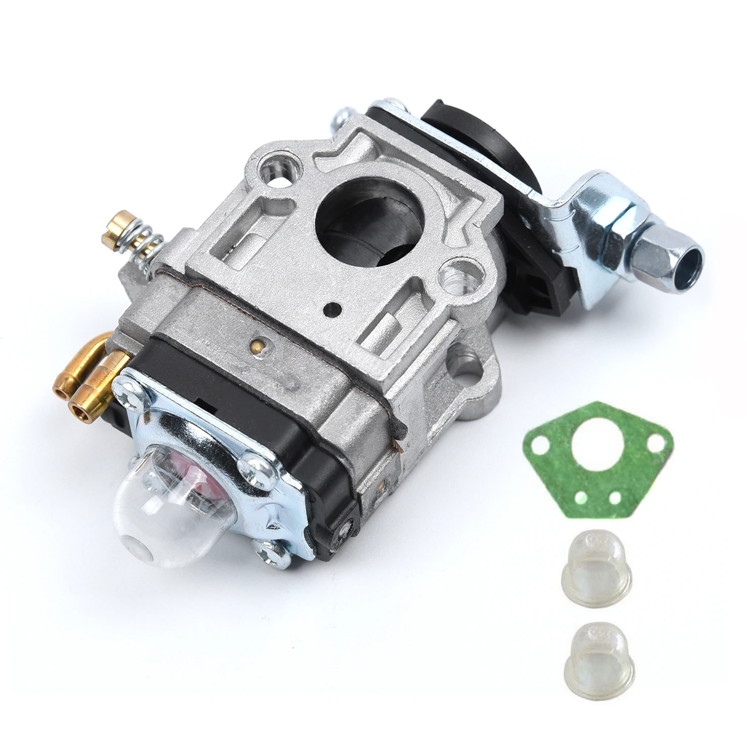 Комплект карбюратора 15 мм для кусторезы 43cc 49cc 52cc Strimmer Cutter, Carb для бензопилы - изображение