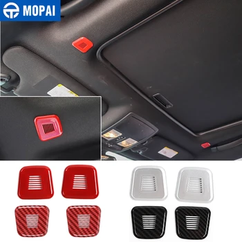 

MOPAI Interior Mouldings ABS Car Roof Microphone Speaker Decoration Cover Sticker for Dodge Challenger 2015+ Accessories