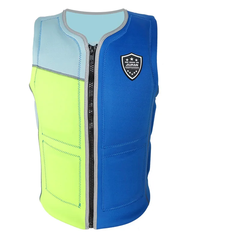 Universal Kids Adult Outdoor Neoprene Life Jacket Water Sports Buoyancy Vest Kayaking Boating Swimming Drifting Safety Swimsuit
