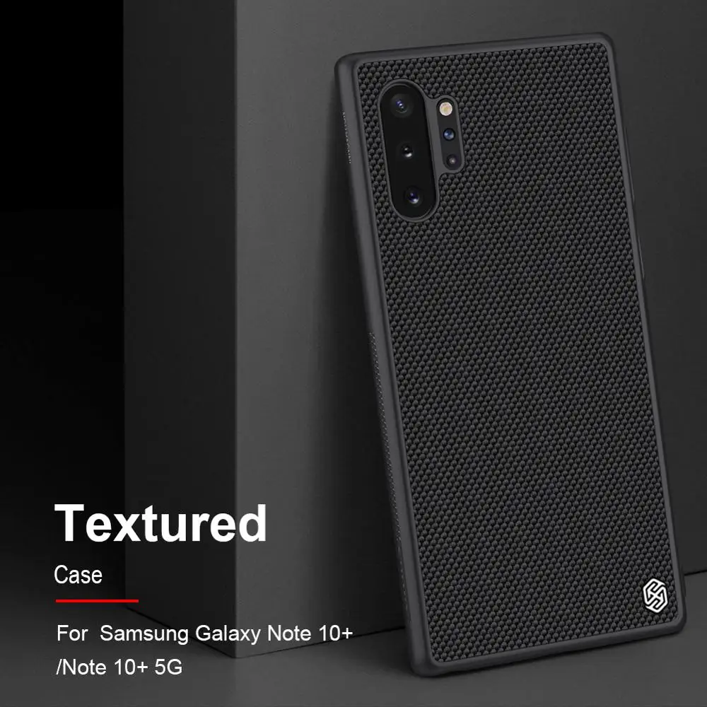 Чехол для samsung Galaxy Note 10/10 плюс S10 NILLKIN текстурированная покрыт нейлоновым волокном чехол задняя крышка прочный нескользящий тонкий и светильник
