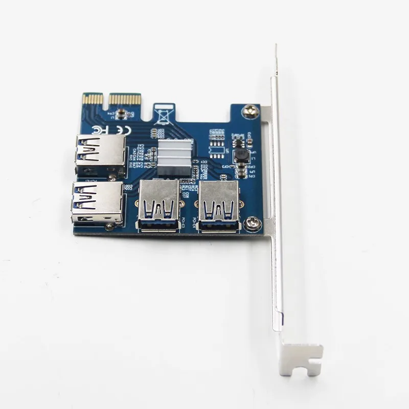 Райзер карта PCI E USB 3 0 PCIe порт усиления express от 1 до 4 для майнинга BTC устройства