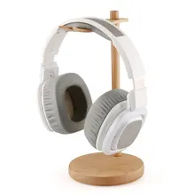Portable Headphone Holder Wooden Useful Support Stand Headset Show Shelf Universal Headphones Device Accessories