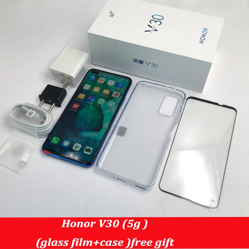 Смартфон Honor V30, четыре ядра, Кирин 128, 5G, 6 ГБ, 8 ГБ, ГБ, 40 МП, тройная камера, 40 Вт, SuperCharge, 5G, мобильный телефон