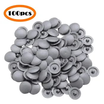 

Pack of 100 Round Shaped Plastic Self-Tapping Screw Cap Covers for Diameter 11mm Flat Phillips Screw Lids Furniture Fittings