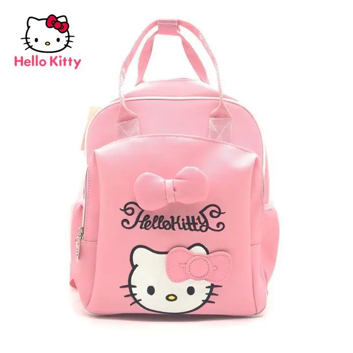 

Hello Kitty Fashion Cute Cartoon Print Backpack Simple Comfortable Breathable Waterproof Children's School Bag