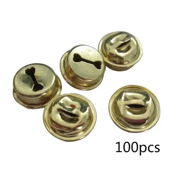 

100Pcs/Pack Small Golden Round Jingle Bells for Christmas Carnival Party Festival Decorations DIY Jewelry Accessories