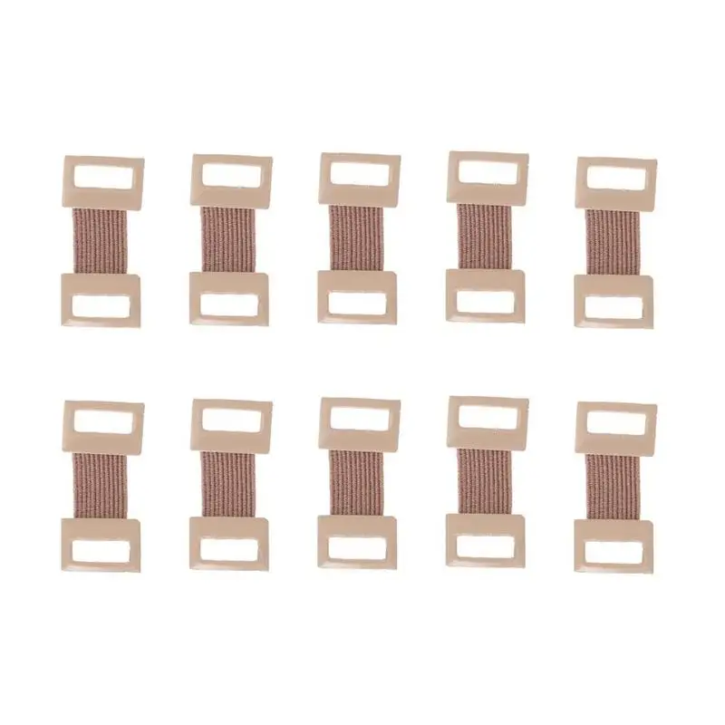 10PC/Bag Replacement Elastic Bandage Wrap Stretch Metal Fixation Clamps White brown Hooks Clips Colors E9Q9 elastic bandage clamps