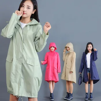 

Rain Jacket Wome Raincoat for Children Waterproof Women Raincoat Ladies Rain Coat Breathable Long Rainwear Suit BB50YY