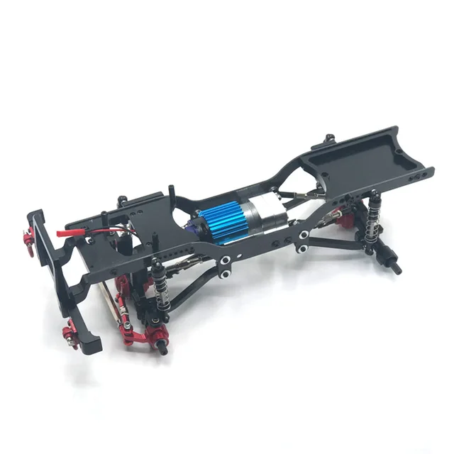 MN Model 1/12 D90 D91 D96 MN98 MN99S RC Car Metal Upgraded Frame Model Frame Three-color Metal Wheels and Tires Free