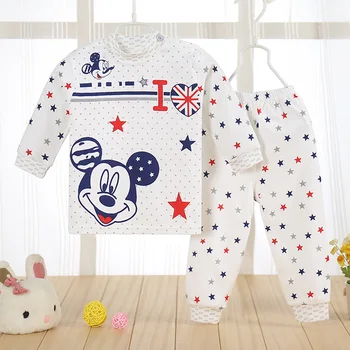 

2018 Cartoon Shirt+pants 2pcs Children's Clothing Set Outfit Toddler Baby Boys Long Sleeves Set 0-5t For Autumn