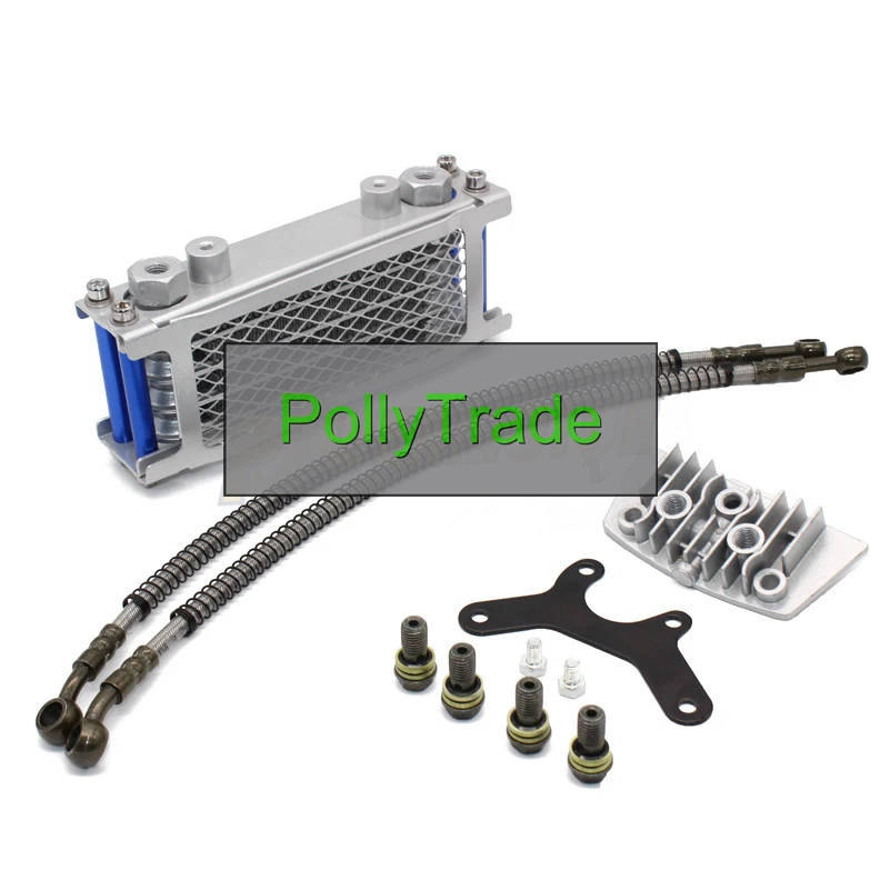 

Motorcycle Oil Cooling Cooler Radiator Oil Cooler Set For 50 70 90 110 125 140cc Dirt Bike Monkey Bike DAX Pocket Bike ATV Motor