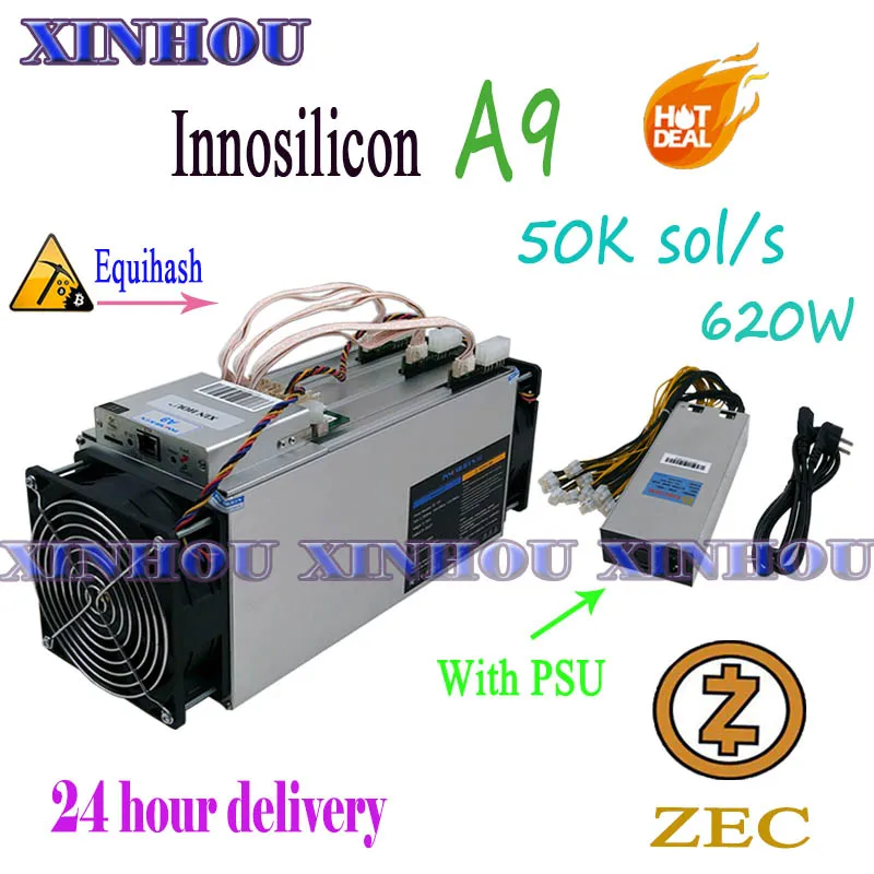 

Использованные майнеры Innosilicon A9 ZMaster 50k Equihash Asic, Майнер Zcash ZCL ZEC BTG, лучше чем Antminer Z9 Z11 Z9mini S9 Z15 M21S T2T