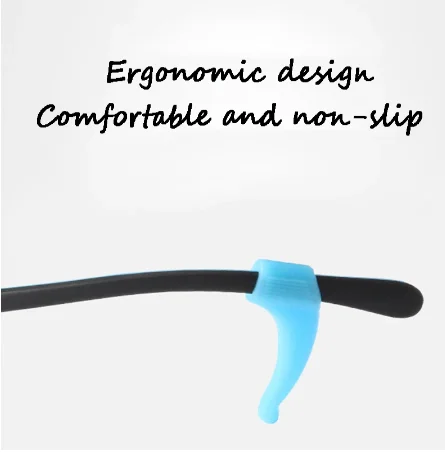 Glasses Non-slip Silicone Ear Hook Sports Anti-drop Ear Clips Eyeglasses Foot Cover Fashion Eyewear Accessories Silicone Grip glasses ear hook