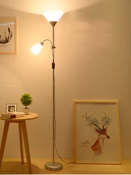

best selling PVC floor lamp popular 2 lights E27 floor lamp reading lamp standing lamp floor lamp for living room
