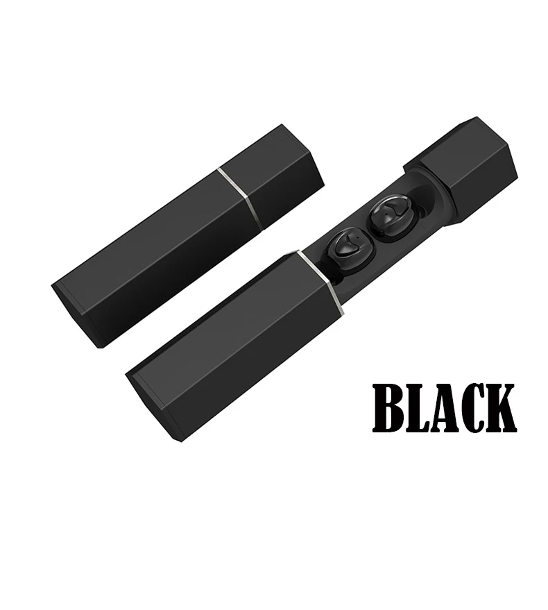 Черный TW30 Bluetooth V5.0 наушники Handsfree наушники мини беспроводные наушники-вкладыши HiFi шумоподавление с power bank для телефона - Цвет: Черный