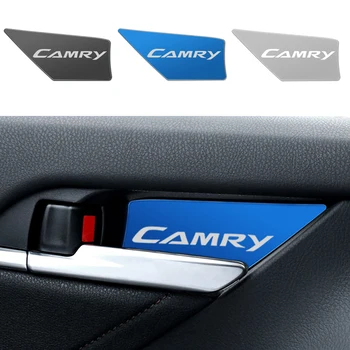 

4pcs auto Door Bowl Handle Cover Trim Interior Stickers fit For Toyota camry 2012-2019 car Accessories