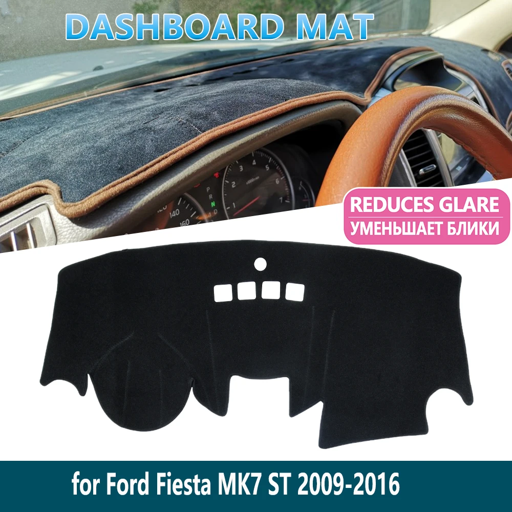 Для Ford Fiesta MK7 ST 2009 2010 2011 2012 2013 2014 2015 2016 коврик для приборной панели накладка