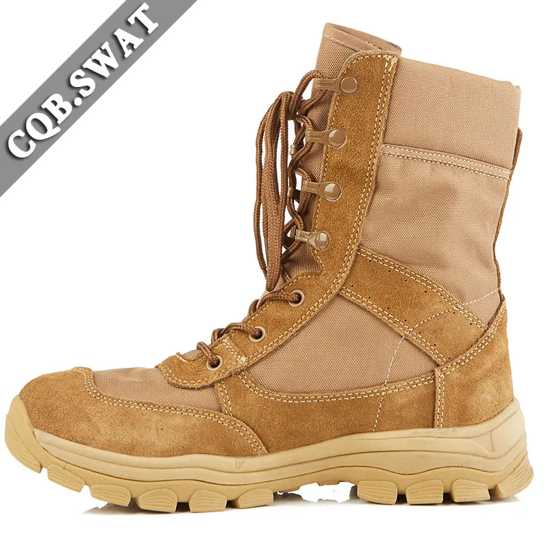

Mens Military Army Boot Suede Leather Lace Up Safety Shoes Desert Combat Tactical Ankle Boots Men