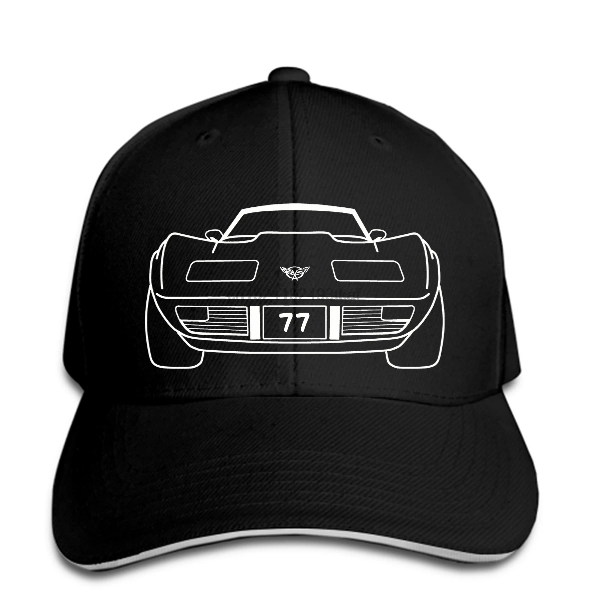 Бейсболка CORVETTE Chevy Classic Muscle Car Hat с острым носком