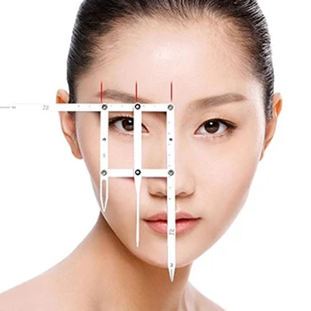 

1set Tattoo Eyebrow Ruler Permanent Makeup Eye Brow Symmetrical tool Grooming Stencil Shaper Ruler Golden Ratio Stencil