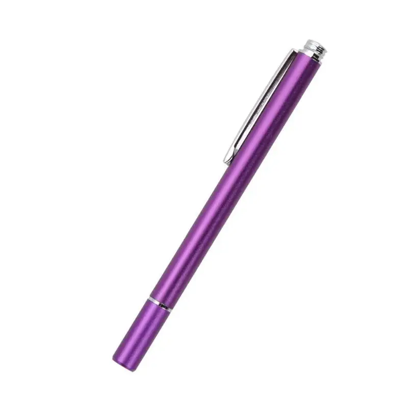 Тонкий конец емкостный стилус для iPhone iPad samsung - Цвета: Фиолетовый