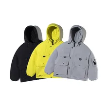 Сезон японский сплошной цвет инструмент пальто для мужчин свободные прилива бренд с капюшоном хлопковый костюм мужчин теплая Свободная рубашка