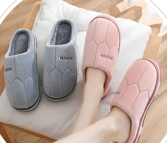 Winter Men Slippers Warm Home Fashion Casual Comfortable Slippers for Male Indoors Non-slip Winter Floor Bedroom Couple Shoes KLYWOO