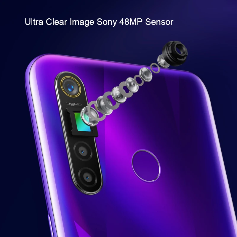 Global Version realme 5 pro 4GB 128GB 6.3'' Moblie Phone Snapdragon 712 AIE 48MP Quad Camera Cellphone 20W EU Fast Charger|Смартфоны|