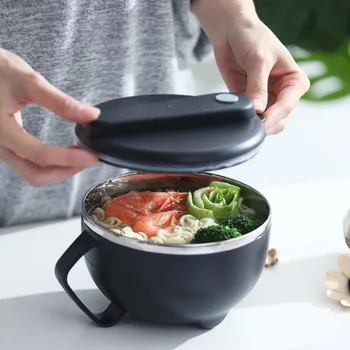 

304 Stainless Steel Double Wall Vacuum Thermal Lunch Box For Kids Office Food Storage Container School Insulation Bento Box