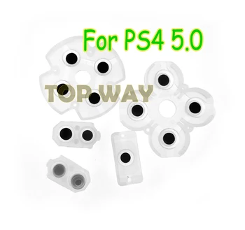 

10sets Full Conductive rubber pad FOR PS4 JDS 050 JDM 055 L1 R1 L2 R2 Rubber Silicon Conductive Button Pad Set For PS4 DualShock