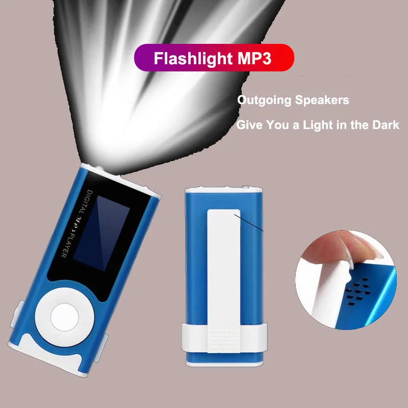 Promo MX803 Mini Sports Cute Mp3 Player Portable With Flashlight Support Music Mp3 Player 1005001563484051