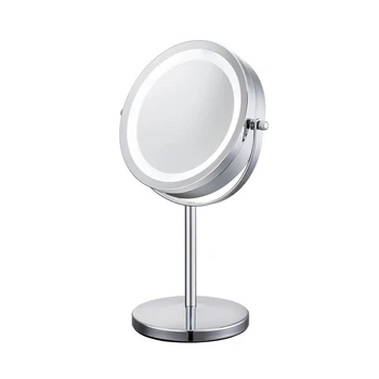 

LED lamp double-sided dressing mirror table with light dormitory European 5 x 10 x HD magnification dressing mirror Princess mir