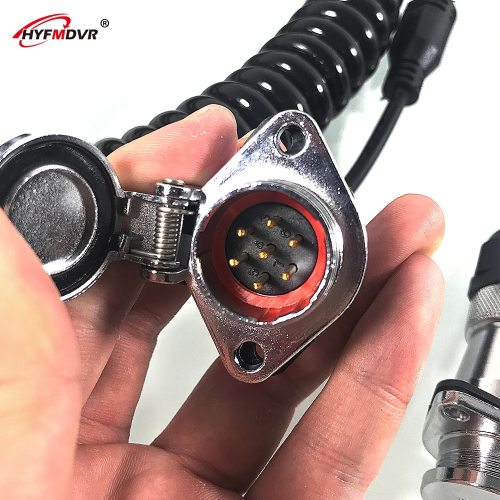 HYFMDVR источник с фабрики 24v с большим числом значений напряжения 5 м 7-core пружинный кабель специальные провода для лодок/полуприцеп мониторинга