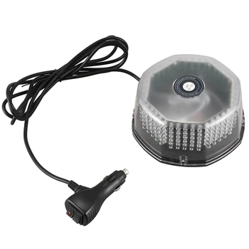 

240 Led Strobe Rotating Round Beacon Rooftop Emergency Light Amber White