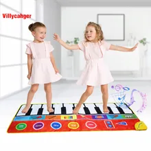 Большой размер музыкальный коврик детский игровой коврик для пианино клавиатура игрушечный музыкальный инструмент игровой ковер музыкальные игрушки развивающие игрушки для детей Подарки