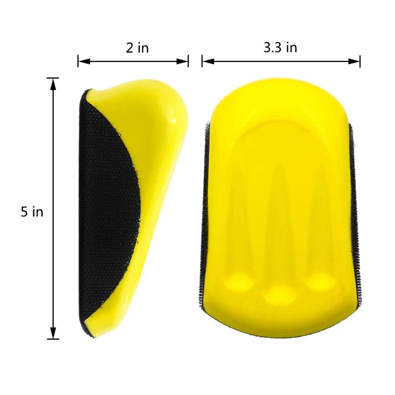 5 дюймов крюк и петля ручной шлифовальный мышь Блок Круглый песок коврик крюк опорная пластина для 5 дюймов шлифовальный диск наждачная бумага(2 упаковки