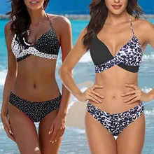 Купальник с коротким цветочным рисунком, Женский танкини, купальник из двух частей, бикини, плюс размер, купальник, пуш-ап, женский купальник, большой размер 3XL