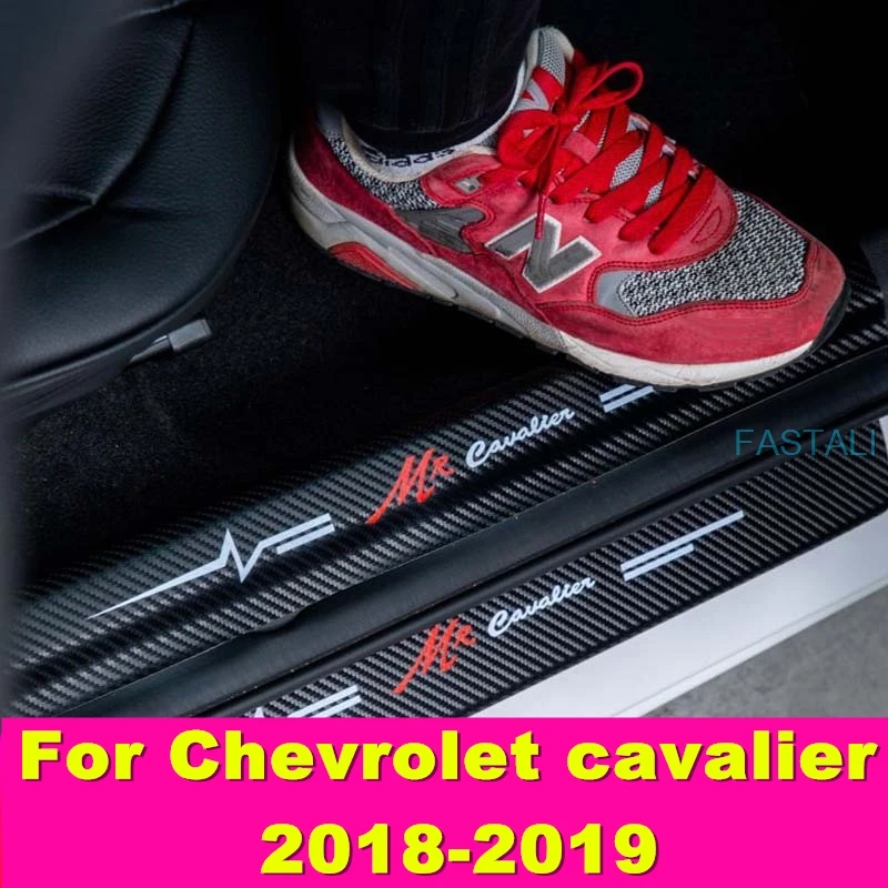 Кожаная наклейка на дверь педаль аксессуар для автомобиля Chevrolet кавалер 2018-2019 |