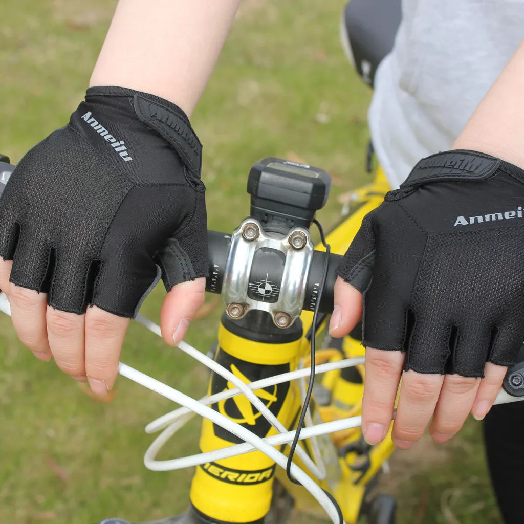 Сетчатые велосипедные перчатки MTB Дорожные Перчатки для горного велосипеда перчатки с половинными пальцами мужские летние велосипедные спортивные перчатки для занятий фитнесом нескользящие спортивные перчатки