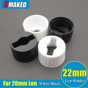 

100pc led len holder White and black bracket for 1/3W High power PMMA 20mm led ligh beads smooth face LED lens bracket free ship