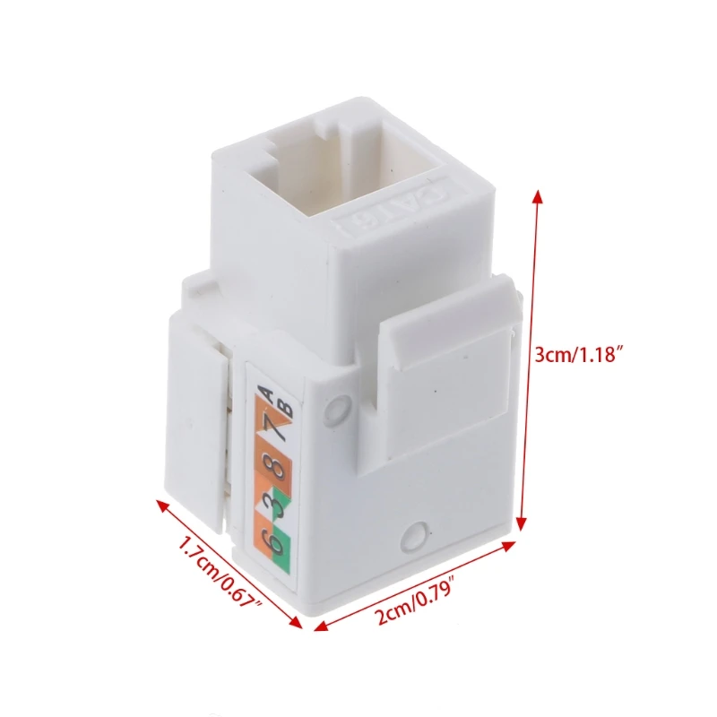 CAT6 Network Module Information Socket RJ45 Connector Adapter Keystone Jack 2