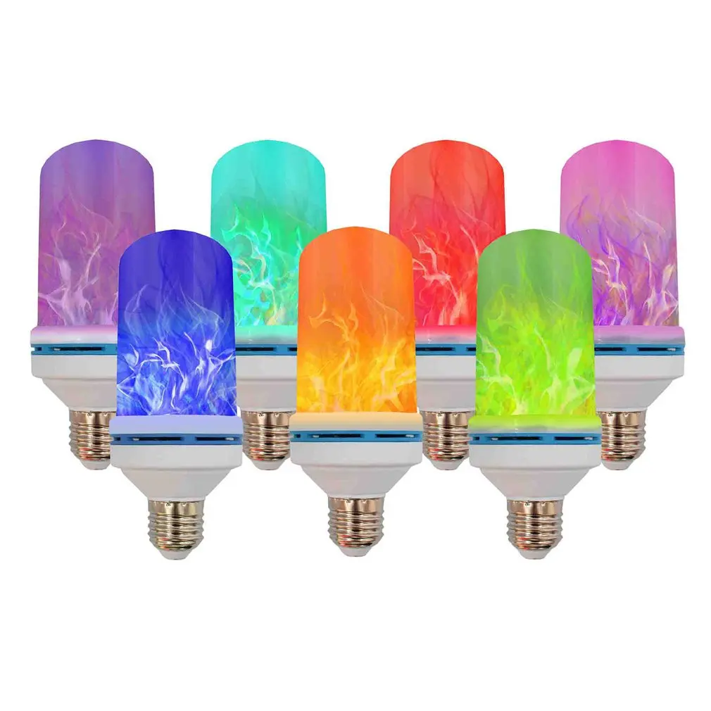 

New LED E27 E26 Flame Bulb Fire Flickering Light Bulb Dynamic Flame Effect Night Light 85V-265V For Home Decoration Lighting