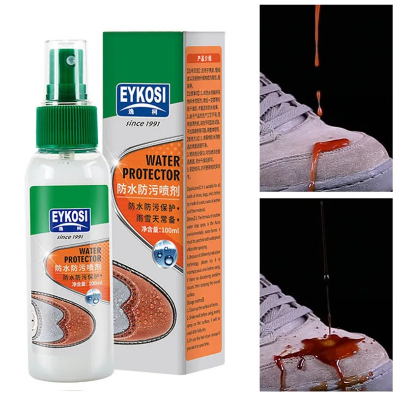 

100ml Multi-Purposes Stain Protector Spray Nano Stain-proof Waterproof Spray for shoes clothes or fabric cleanup  #4AU26