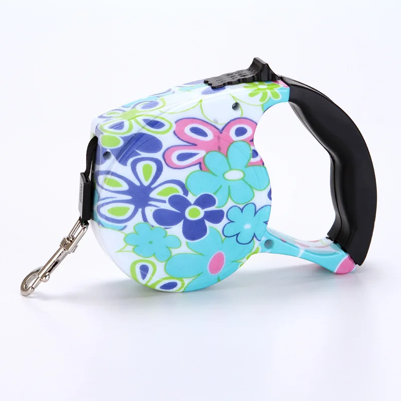 5M Colorful Retractable Dog Leash Extending Puppy Walking Leads Pet Dog Running Leashes Hands Freely Great For Walking Dog 
