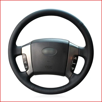 

MEWANT Black Artificial Leather Car Steering Wheel Cover for Kia Sorento 2003 2004 2005 2006 2007 2008 2009