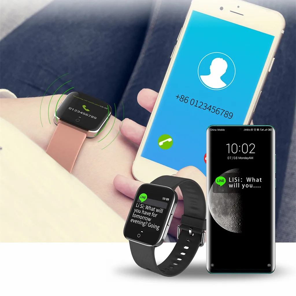 Для samsung galaxy watch для samsung watch 46 мм 1,3 дюймов цветной экран IP68 Водонепроницаемый мониторинг сна умные часы для фитнеса