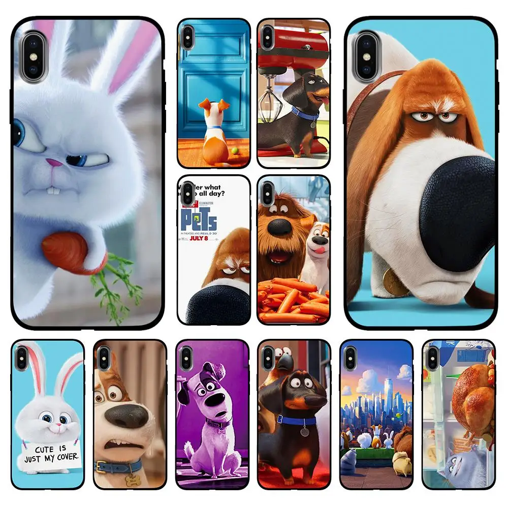 

The secret lives of pets Soft TPU Case Cover for Apple iPhone 6 6S 7 8 Plus 5 5S SE X XS MAX XR Silicone Cases