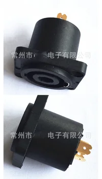 

Square-stand 4-pin Cannon XLR Female Plug for Speakon Loudspeaker Box Stereo System Connector